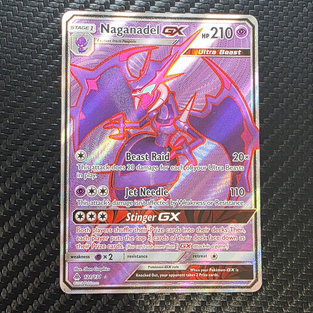Naganadel GX 121/131 Forbidden Light Full Art Holo Pokemon TCG Card NM